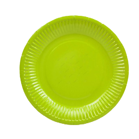 Solid Lime Green 7inches Dessert Paper Plate 10pcs